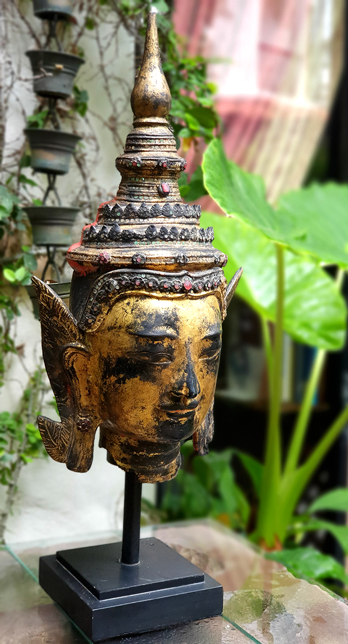 Extremely Rare 18C Bronze Burmese Shan Buddha # DW092